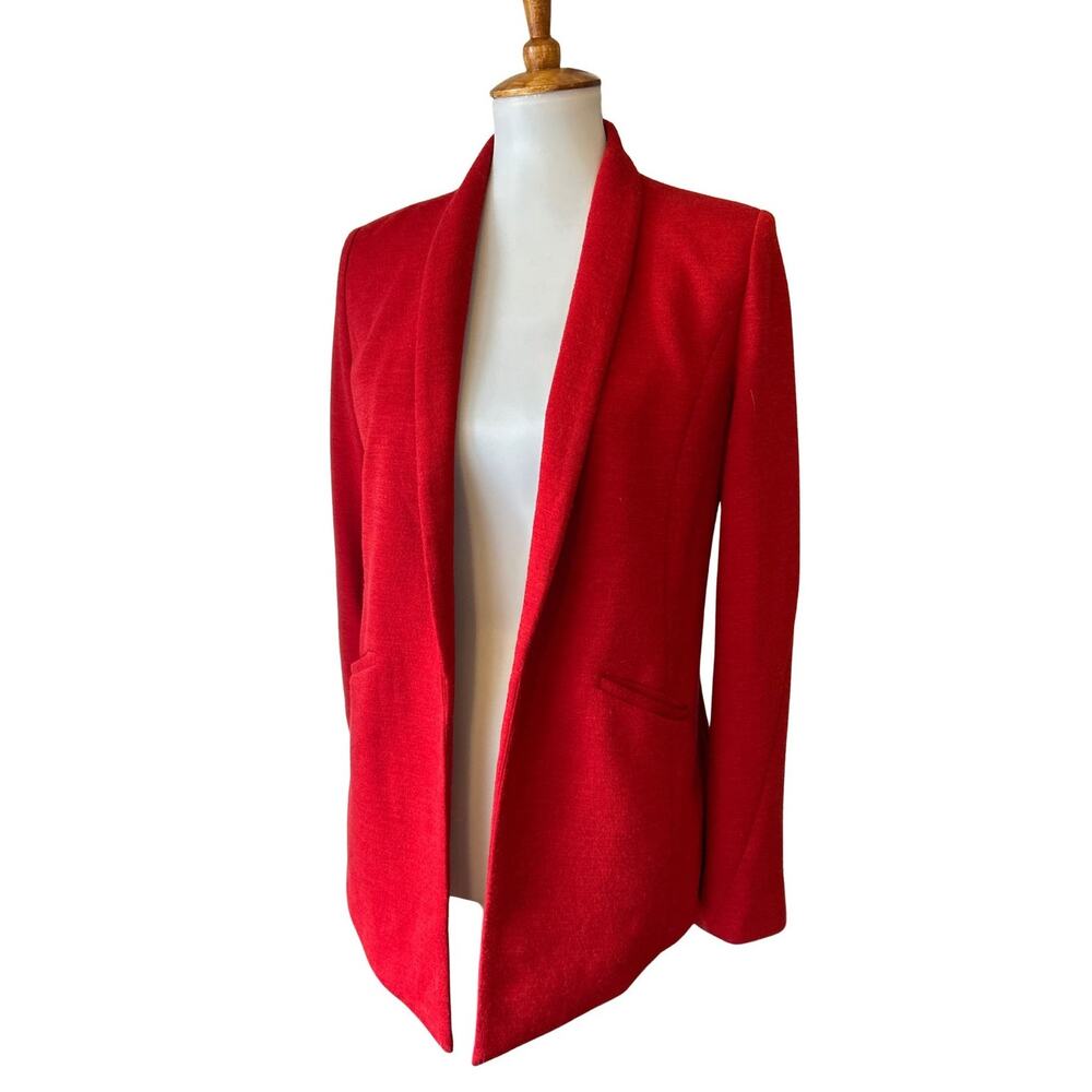 Derek Lam 10 Crosby Red Open Front Wool Blend Blazer – Avant Garde, Size 2